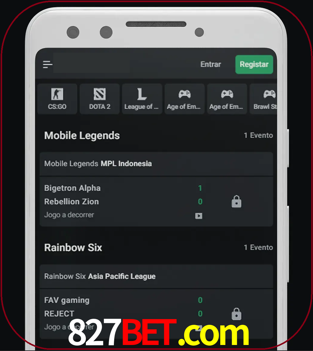 Esportes permitem apostar nos maiores torneios.