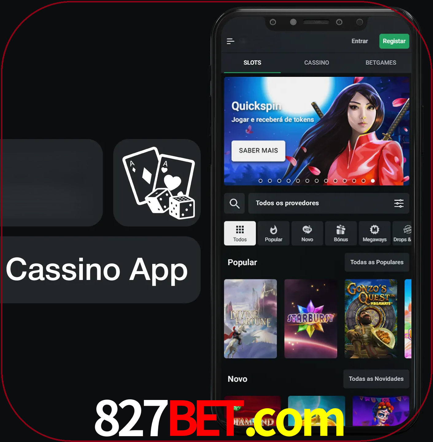 Jogue jogos de cassino e ganhe.