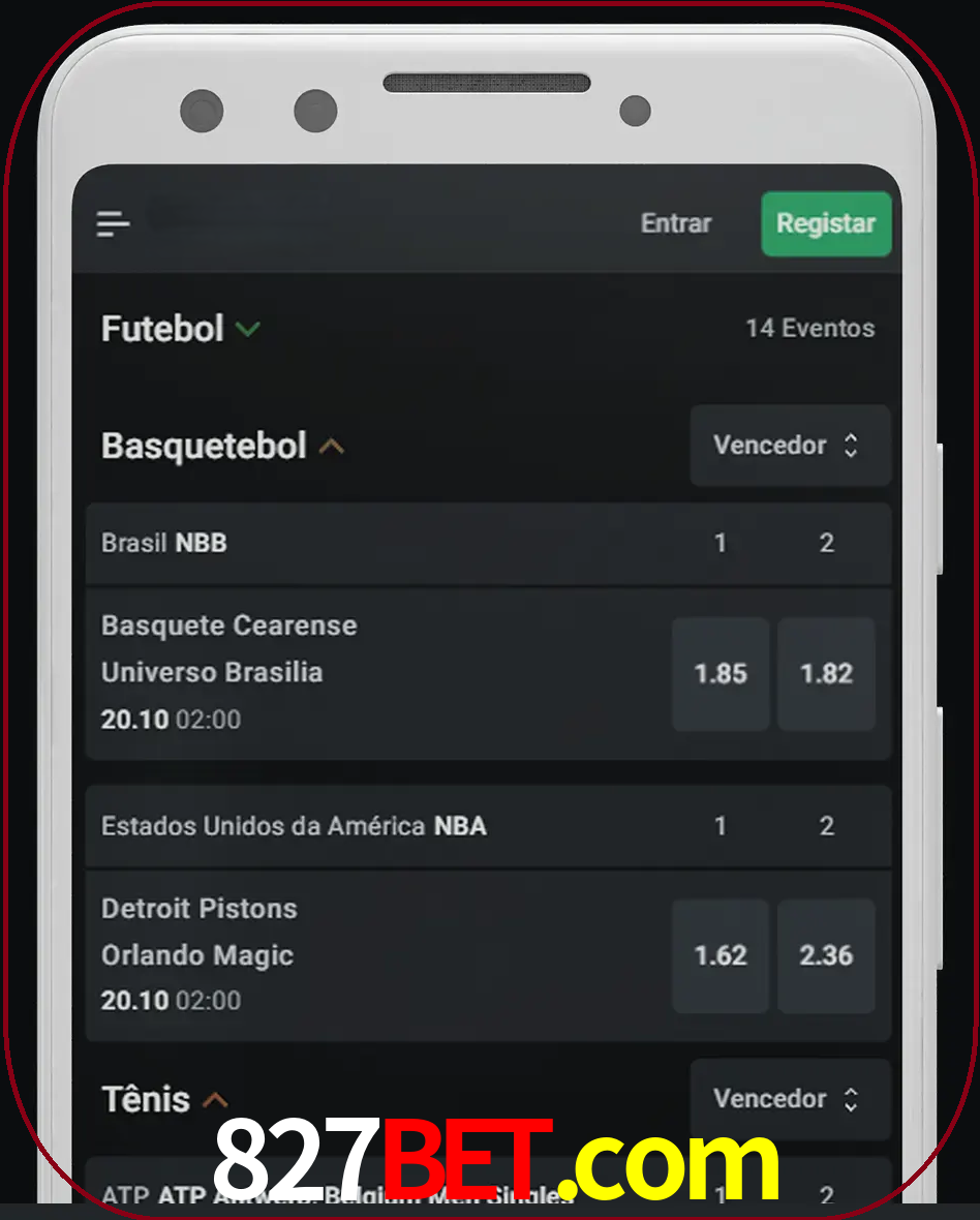 Aposte e assista aos esportes em formato ao vivo.