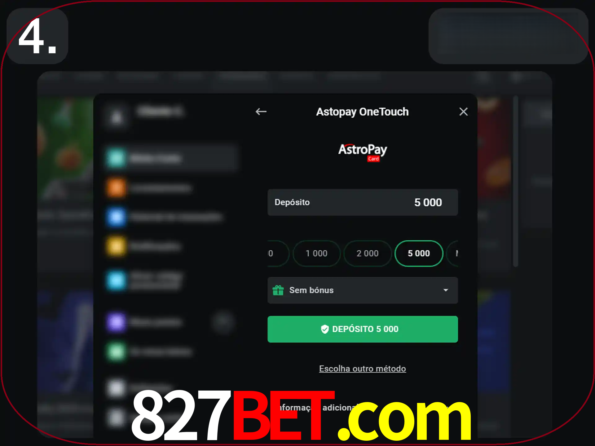 Preencha todos os seus dados nos campos.