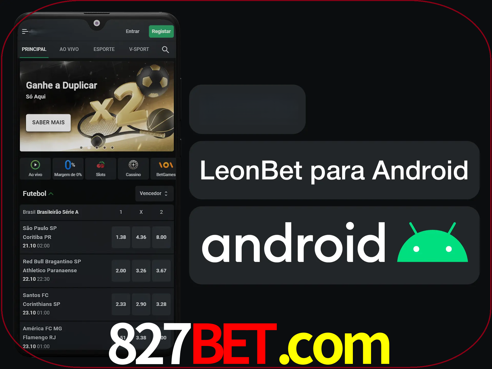 Adquira sua versão poket de LeonBet.