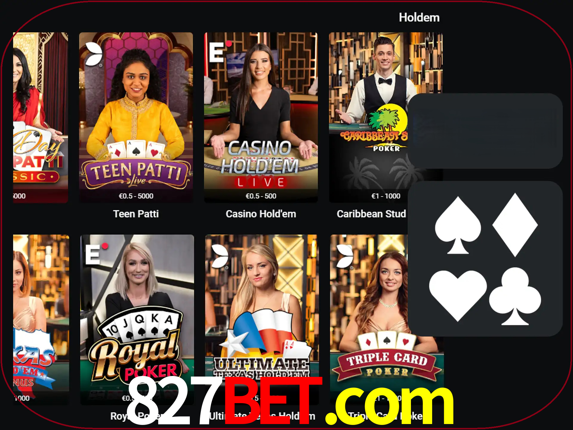 Ganhe todos os prêmios jogando pôquer.