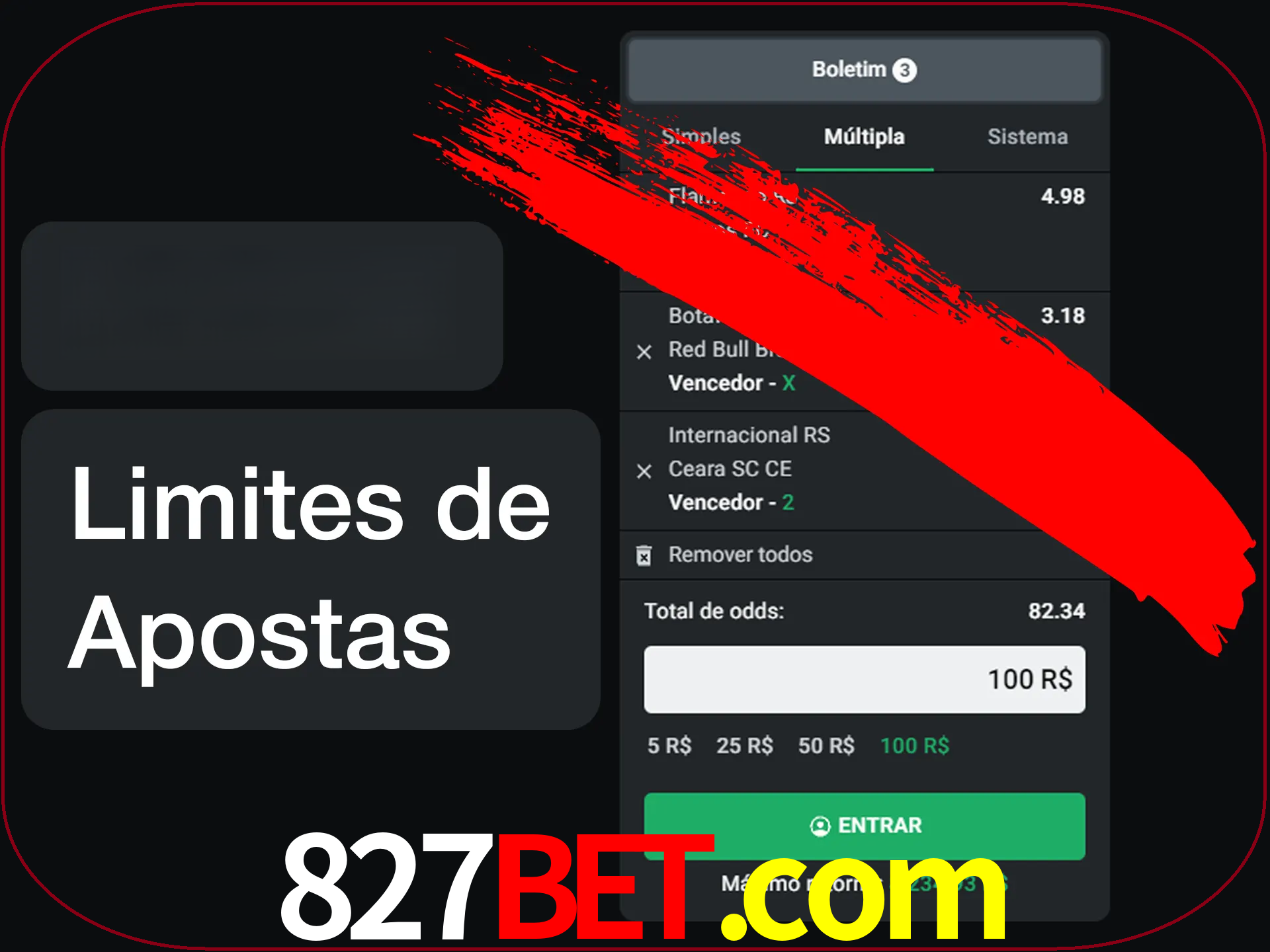 Não faça apostas loucas.